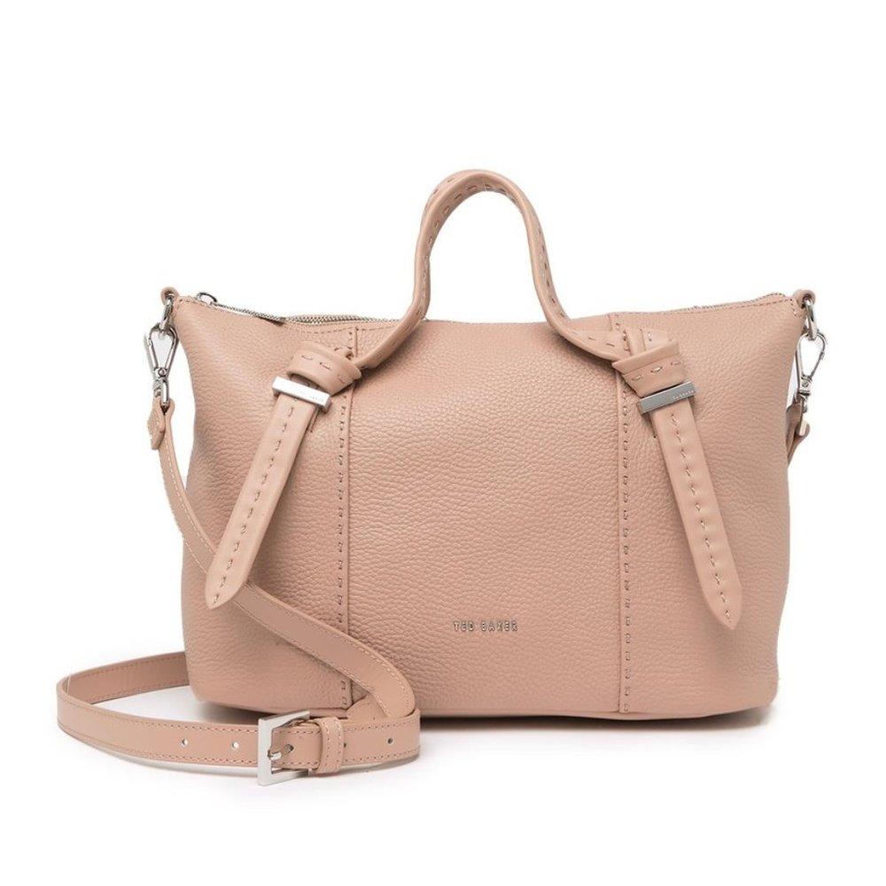 Ted Baker Taupe Small Olmia Leather Tote Bag - Picture 4 of 5